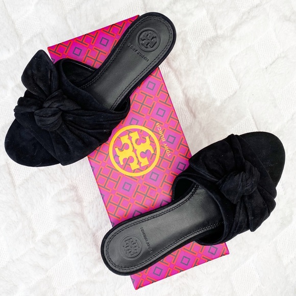 TORY BURCH Annabelle bow slides - New - Picture 2 of 5